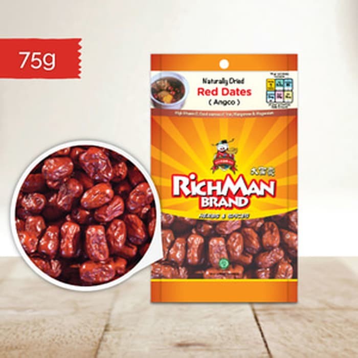 

Richman Pitted Red Date Ang Cho 75Gr