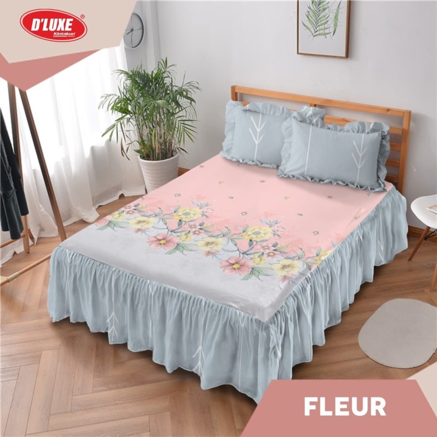 Kintakun Sprei D'Luxe Rumbai Uk. 180x200 - Fleur