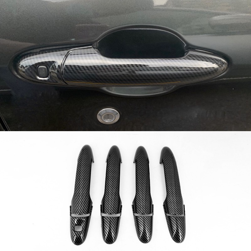 Xuming untuk Perodua Myvi 2018 2021 Pola Serat Karbon Mobil Door Handle Penutup Myvi Iii Handle Pintu Kecantikan Trim Myvi Aksesoris Mobil