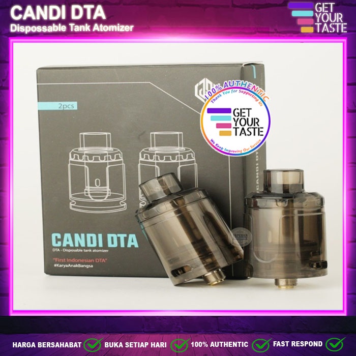 Candi DTA Dispossable Tank Atomizer by Rhomedal x R-Vape x My Juice