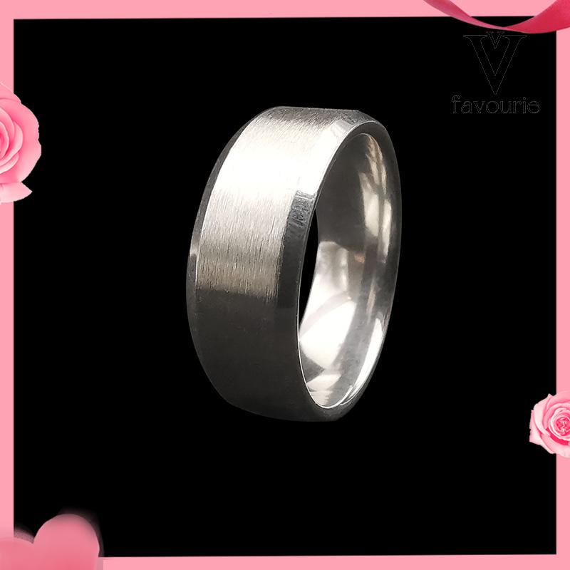 [COD]Cincin Jari Bahan Titanium Warna Hitam Emas Silver Untuk Pria-FA