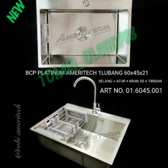 Bak cuci piring stainless SUS304  THSINK BOLZANO 6045