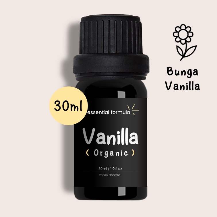 30ml Organic Vanilla Essential Oil Bunga Vanilla Murni 100%