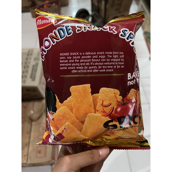 

Monde snack Spicy 60gr / snack monde pedas 60gr