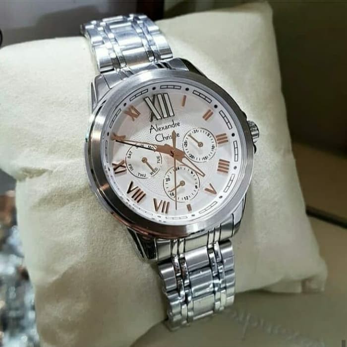 Jam Wanita AC Alexandre Christie 2494 Silver Original