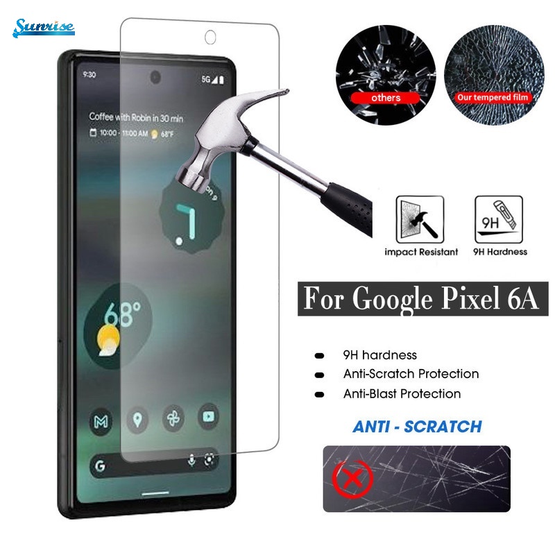 Pelindung Layar Tempered Glass 9H Anti Gores / Pecah Untuk Google Pixel 6A