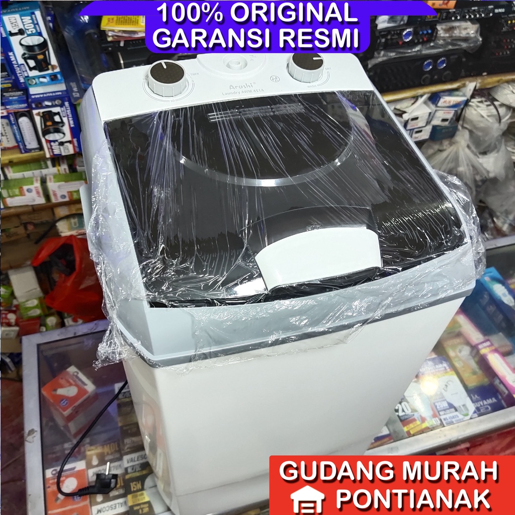 Mesin Cuci Portable ARASHI AWM 451A - 4.5 Kg