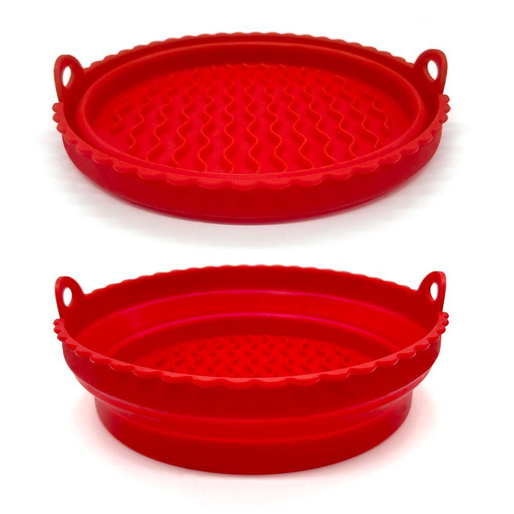 Top Foldable Silicone Pot Grill Pot Tray Masak Reusable Pizza Plate Baking Basket