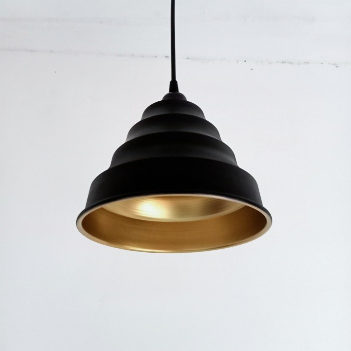lampu gantung cafe kap industrial
