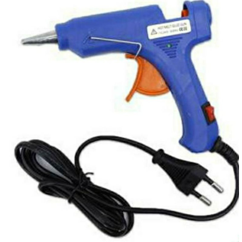 Pistol Lem lilin Tembak Alat Lem Tembak / Hot Melt Glue Gan Mini ON-OFF 20 Watt Refill Glue Stick kecil