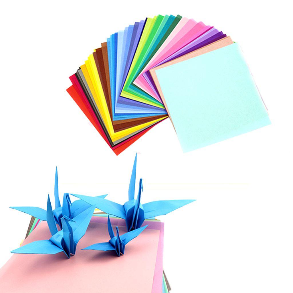 QUINTON Kertas Craft 50warna/pack10 /15 /20 cm Kertas Kartu Warna Solid Kado Anak Origami