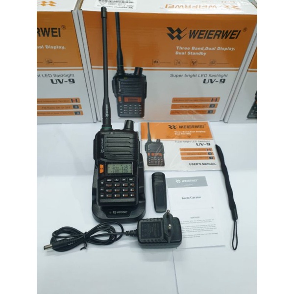 HT WEIRWEI UV9 DUALBAND 136-174MHZ SD 400-470MHZ WEIRWEI UV-9 UV9