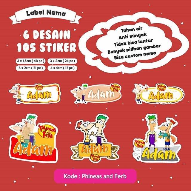 

Stiker Nama / Stiker Baju 4