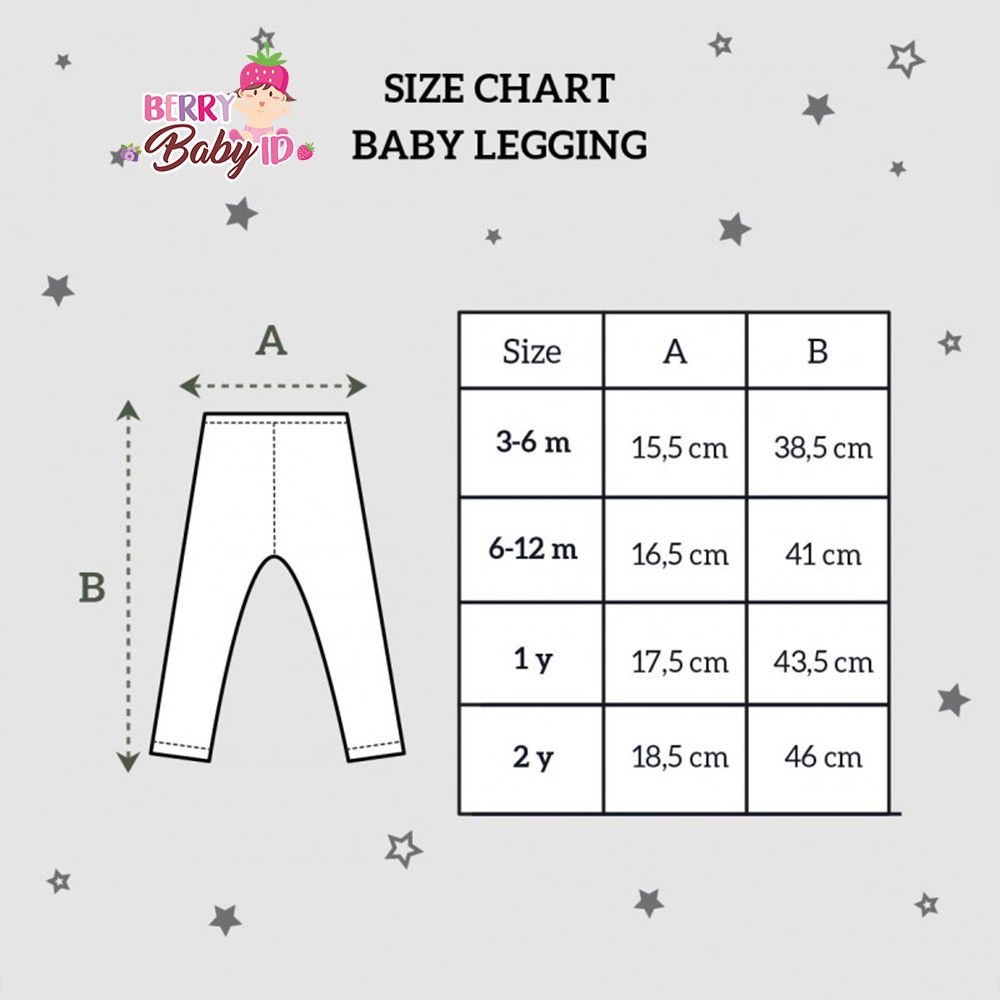 Little Palmerhaus Baby Legging Celana Panjang Bayi Katun Premium 3 bulan - 2 tahun Berry Mart