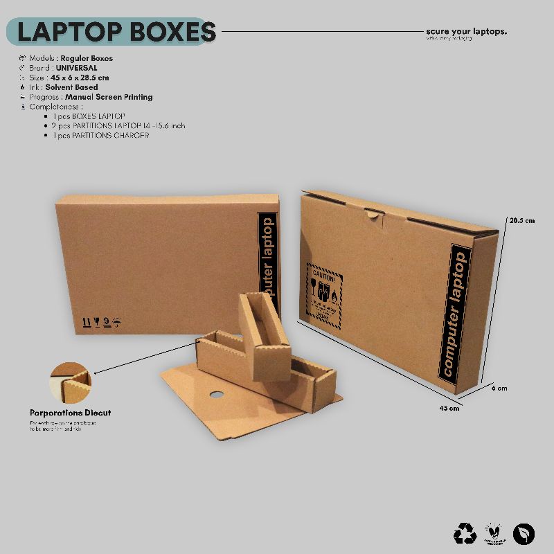 

Kardus Dus Box Kotak Tempat Laptop Computer universal bisa masuk merk apa saja