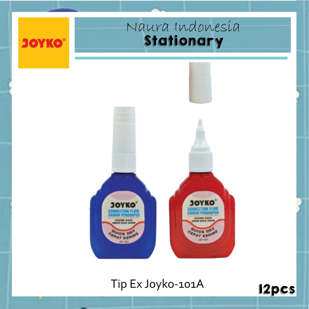 

Tape X Joyko JK-101A | Pen Correction Fluid | Penghapus Cair Joyko JK-101A | Tipex Murah
