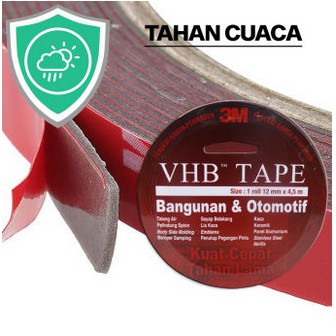 

RB 3M VHB Double Tape Automotive 4900 Size 12mm X 4.5m
