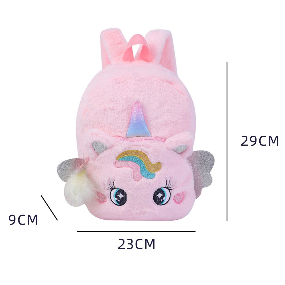 Tas ransel anak Unicorn Bulu unicorn pom pom backpack anak sekolah PAUD TK unicorn kado ultah anak perempuan ransel sekolah unicorn kado ultah anak kado ultah unicorn kado anak perempuan Tas Blingberry import tas blingberry grosir