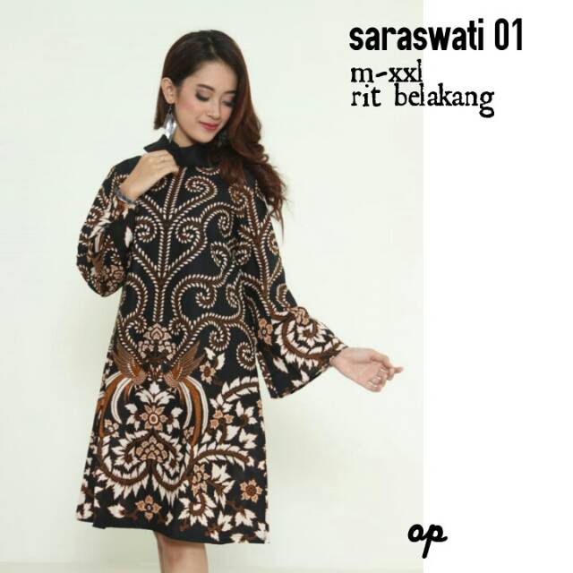 TUNIK BATIK TUNIK MURAH TUNIK BATIK SOLO DRESS BATIK DRESS MURAH DRESS ELEGAN BATIK SOGAN