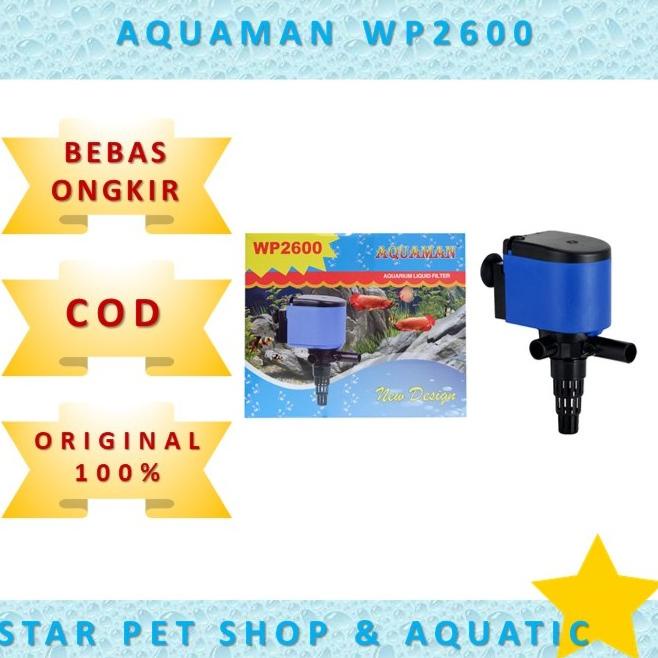 Aquarium Pompa Celup Power Head Aquaman Wp 2600