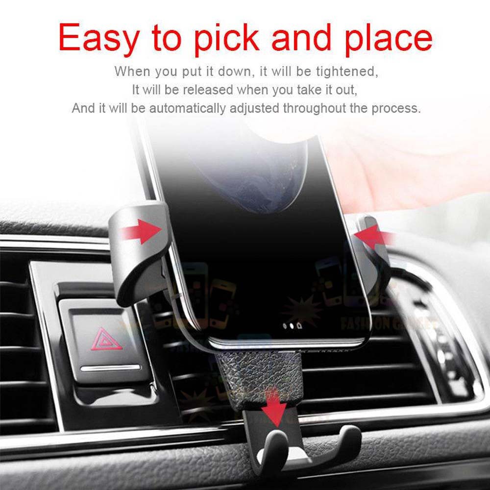 Holder Mobil Ventilasi AC Anti Jatuh Holder Phone Lize Holder Gps Clip Magnetic Dudukan HP di Mobil