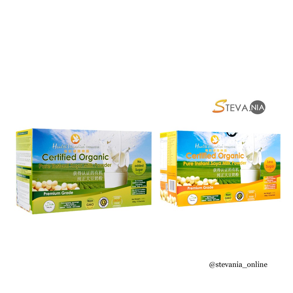

Health Paradise Organic Instant Soya Milk Powder 450GR - 18 Sachets