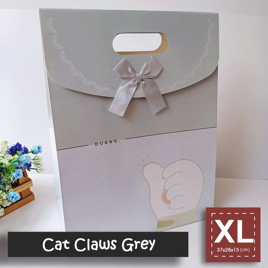 

Paper Bag Motif Ukuran XL / Tas Kertas Kado - CAT CLAWS