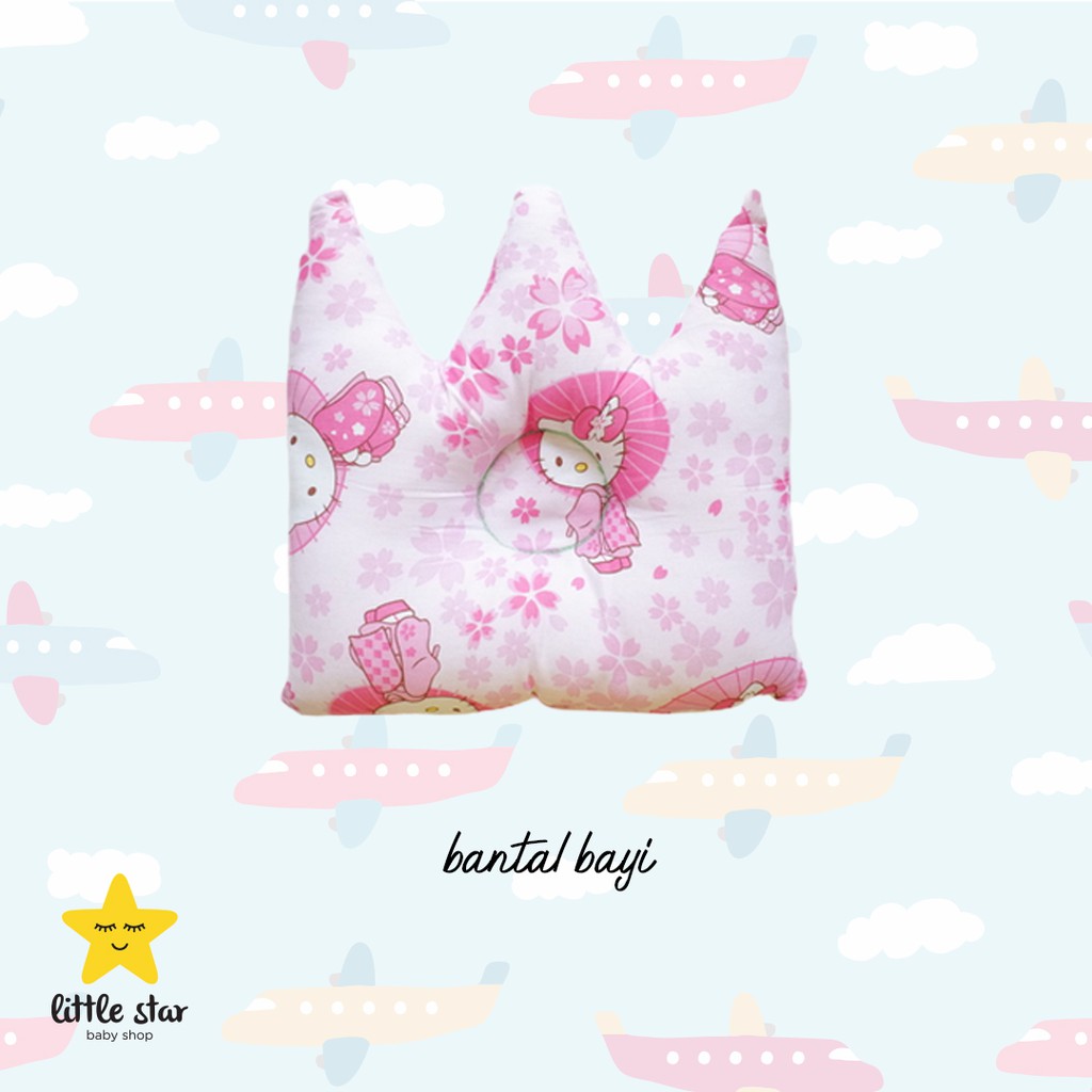 Bantal Peyang Bayi Crown Kotak Cute