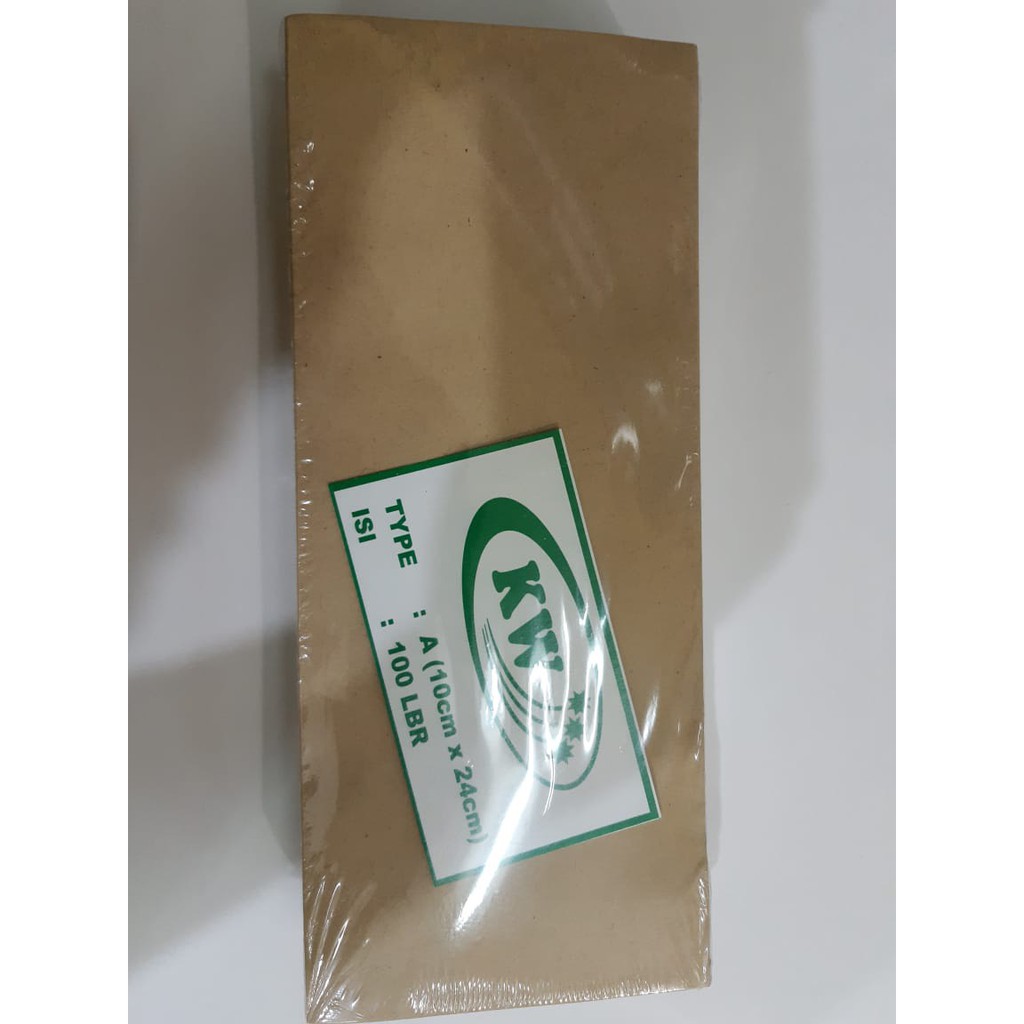 

AMPLOP UANG SAMSON A ISI 100 (10X24CM) / ENVELOPE / SURAT / AMPLOP COKLAT GAJIAN