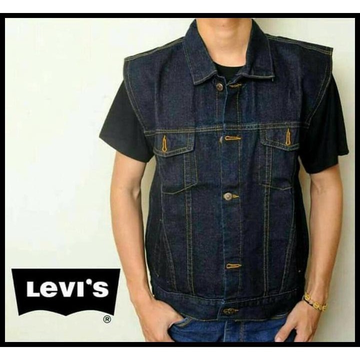 CUCI GUDANG JAKET JEANS LEVIS ROMPI / JAKET LEVIS DENIM ROMPI PRIA - DONGKER XL