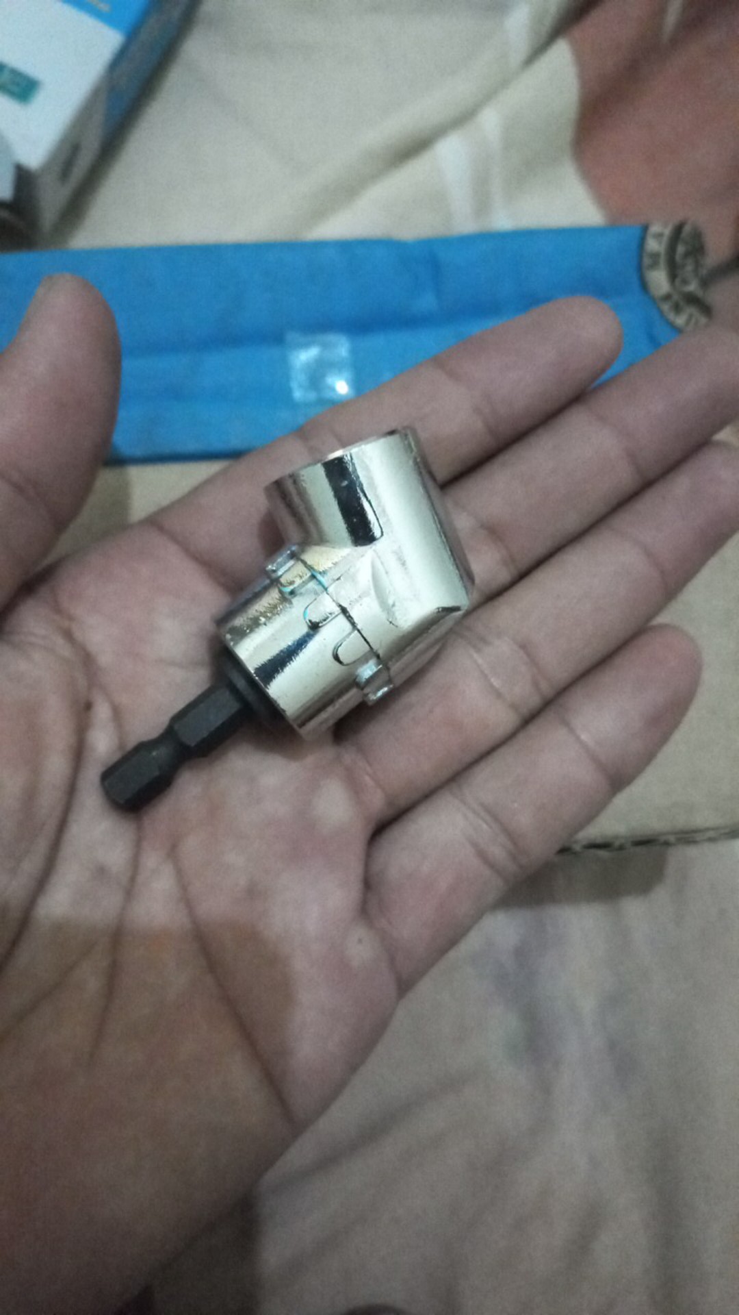 Mata Bor Kepala Obeng Sudut / Extension Mata Bor L Angle 1/4inch Hex Bit Socket - 105