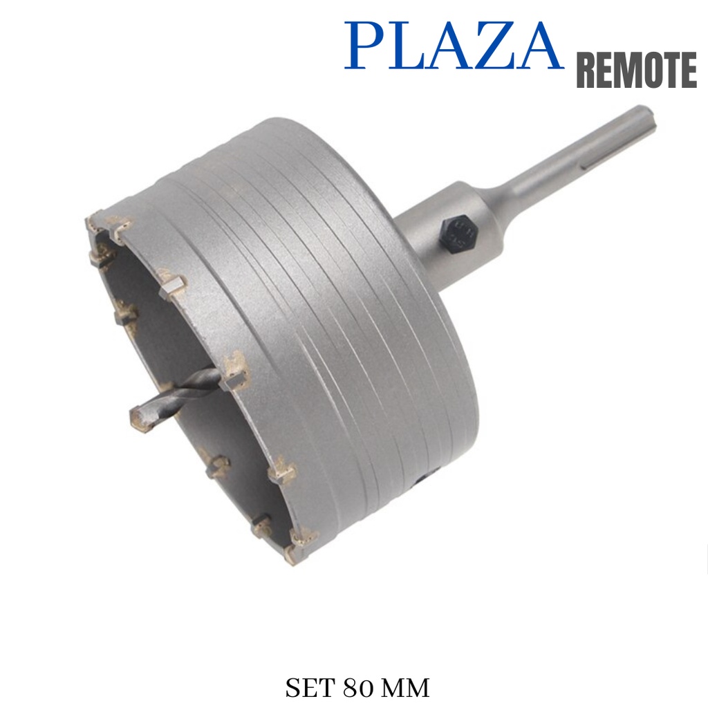 Mata Bor Lubang DINDING Tembok BETON BATA Hole Saw Hollow Core 80 MM SDS