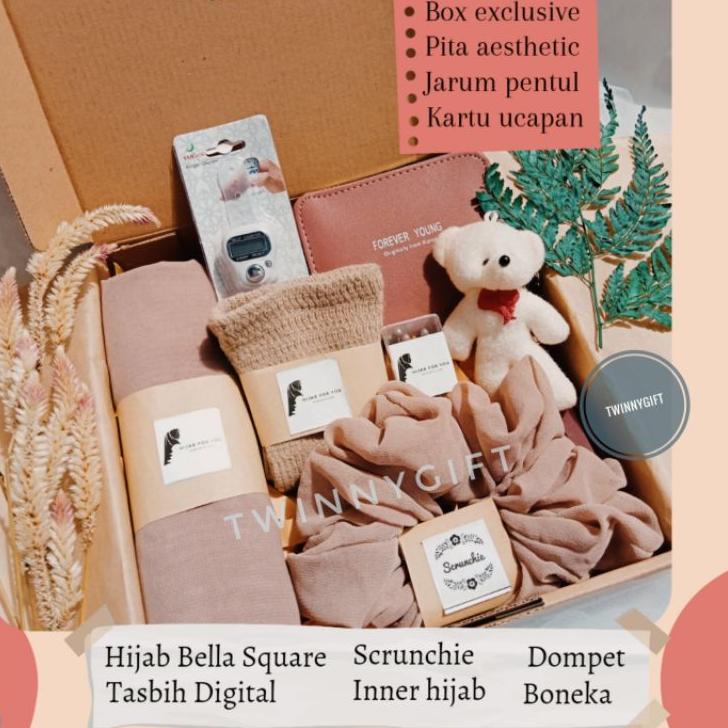 

☣ Hampers Hadiah kado ulang tahun / Gift Box Cewek hijab Ulang Tahun Lebaran Wisuda €