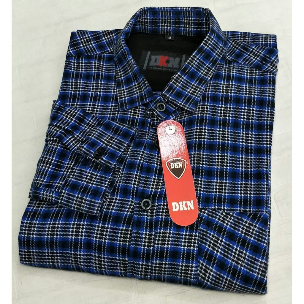 Kemeja Flannel Pria Lengan Panjang Original Distro