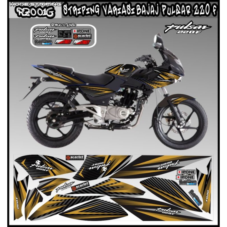 (Bisa COD Stiker striping variasi bajaj Pulsar 125 Sticker fulsar