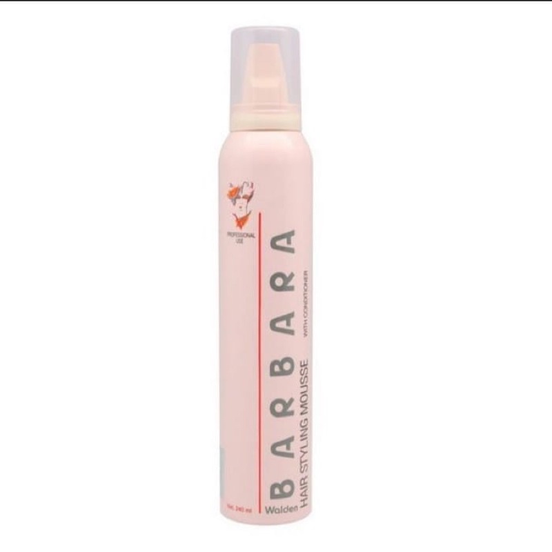 Barbara Walden Foam Mousse Coiffante Pink /Red- Hair Styling / Barbara Foam 240 mlPengeras Rambut