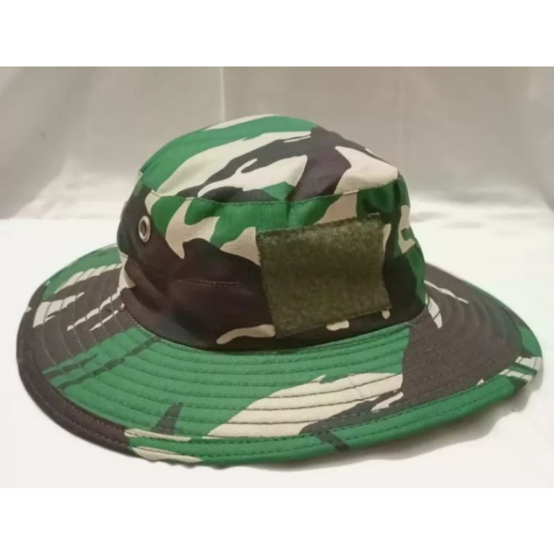 Topi rimba loreng TNI/Topi rimba ripstok/Topi rimba lapangan