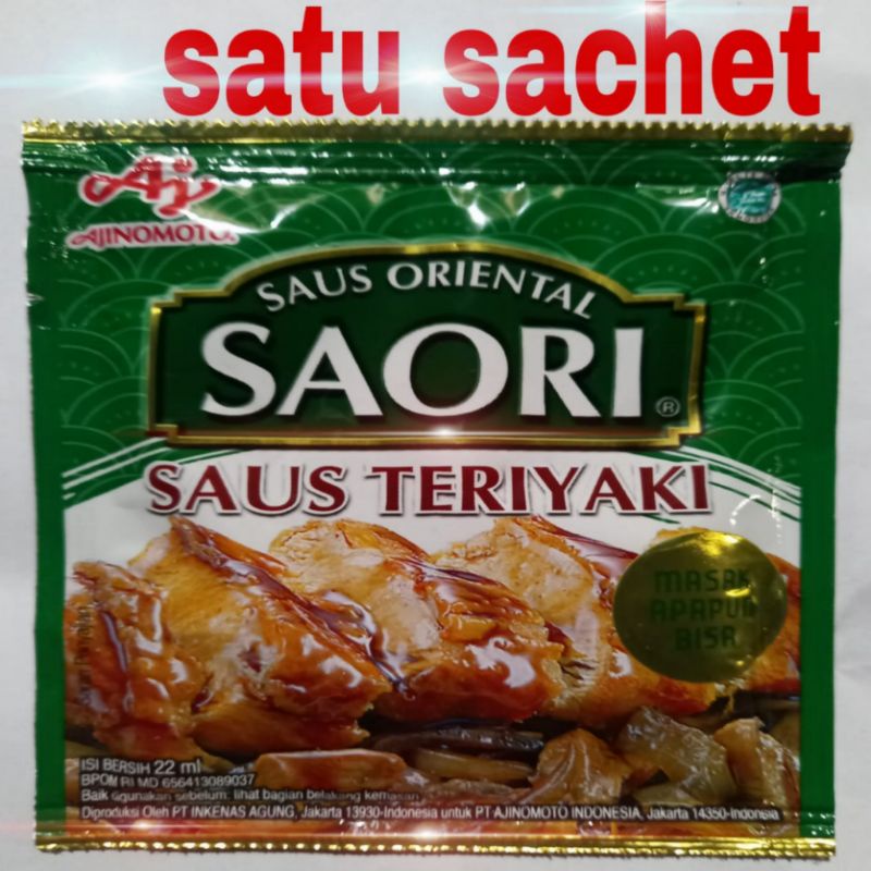 

saori saus teriyaki 22 ml sachet
