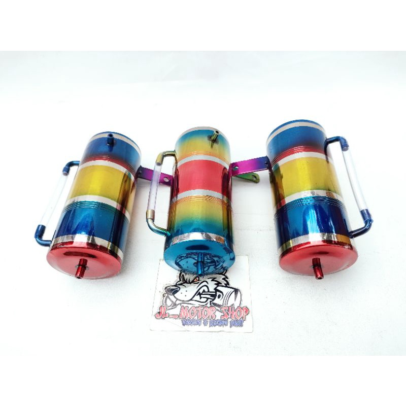 Botol Oli Samping Pelangi - Botol Air Radiator Tabung Oli Samping Rainbow Ninja R RR Satria Rxking