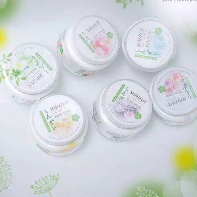 ✿ELYSABETHME✿ Shinzui  BODY SCRUB LULUR 120gr scrubbing angkat daki (kirei , matsu , green tea ) jepang japan