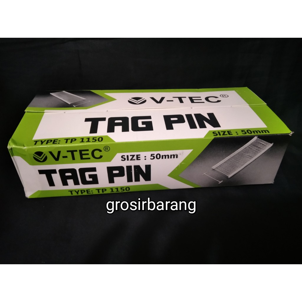 

Tag Pin isi tag gun refill vtec 50 mm tembakan label laundry toko baju laundry cantolan label