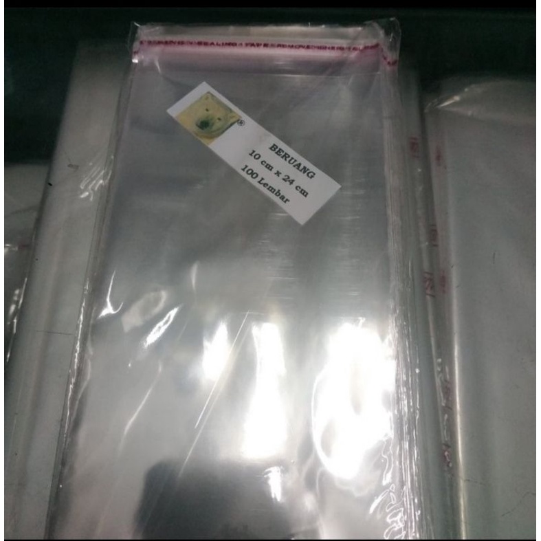 

Kantong opp lem ukuran 10x24 12x20 cm