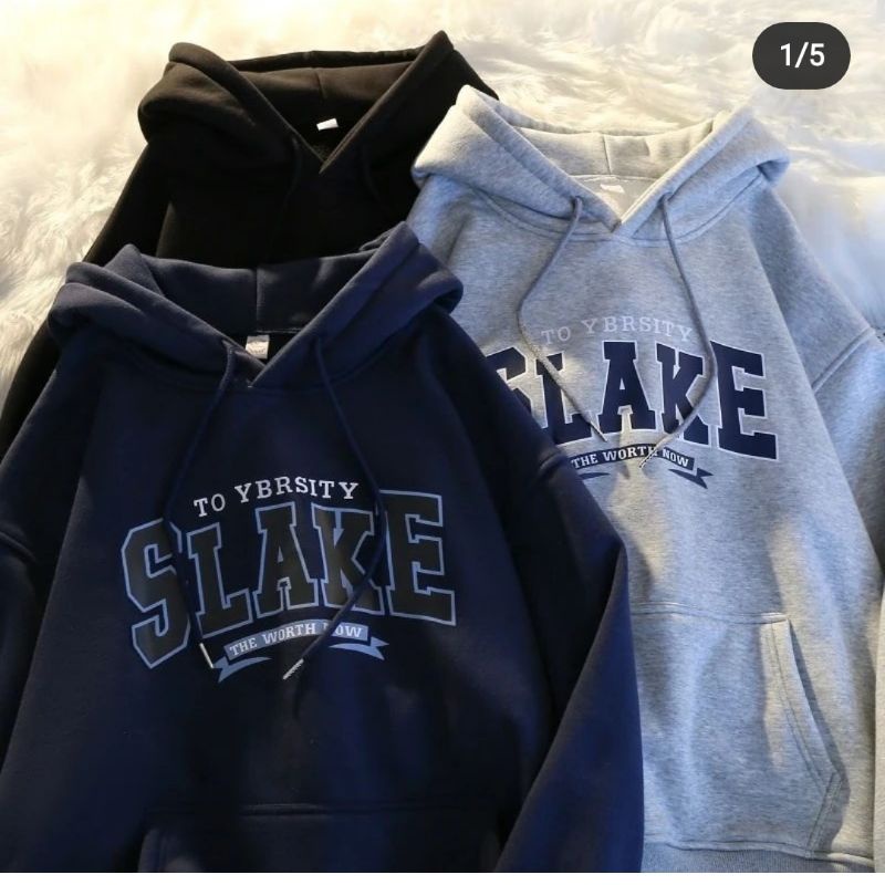 SLAKE L-XL sweater hoodie pria &amp; wanita