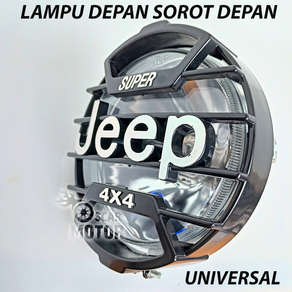 LAMPU JEEP 4X4 TEMBAK SOROT SENJA FLASH BULAT MOTOR KING UNIVERSAL NEW motor