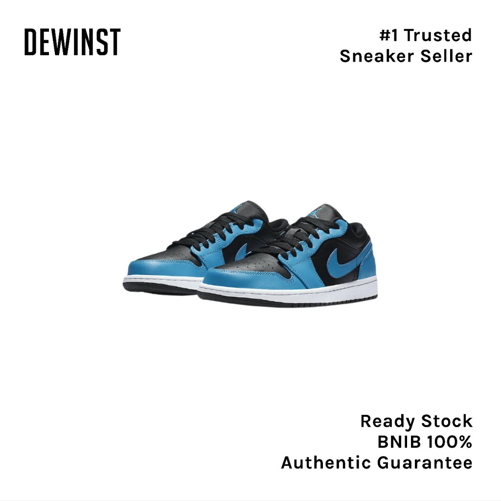 Air Jordan 1 Low Black Laser Blue