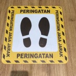 

stiker Batas Jaga jarak sosial distancing peringatan covid 15x15cm