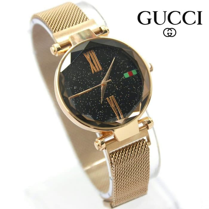 jam tangan GUCCI WANITA MAGNET KUALITAS KACA MULUS