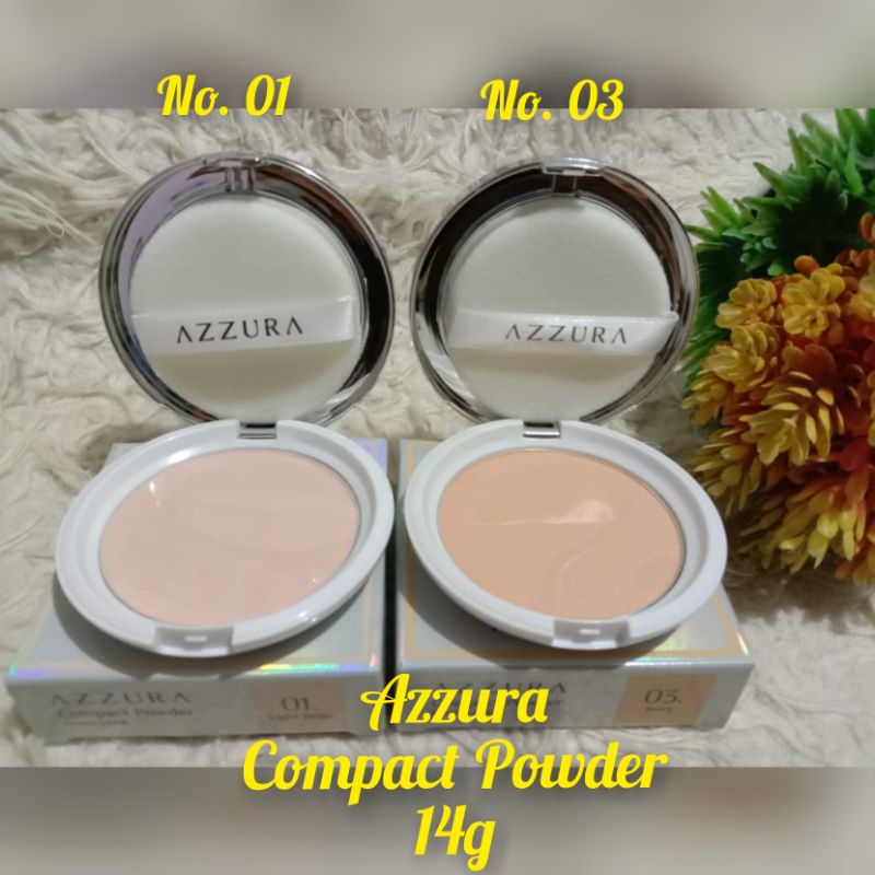 Azzura Two Way Cake 12g/ azzura compact powder 14g /azzura cushion 15g spf 25 PA++/ Azzura loose pow