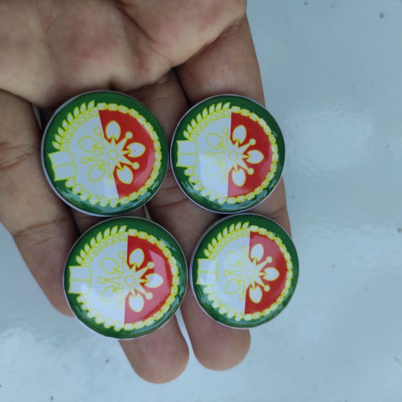 MURAH Pin DWP Pin Dharmawanita Dharma Wanita Pin Darma Wanita Bulat Akrilik Resin Peniti 3cm