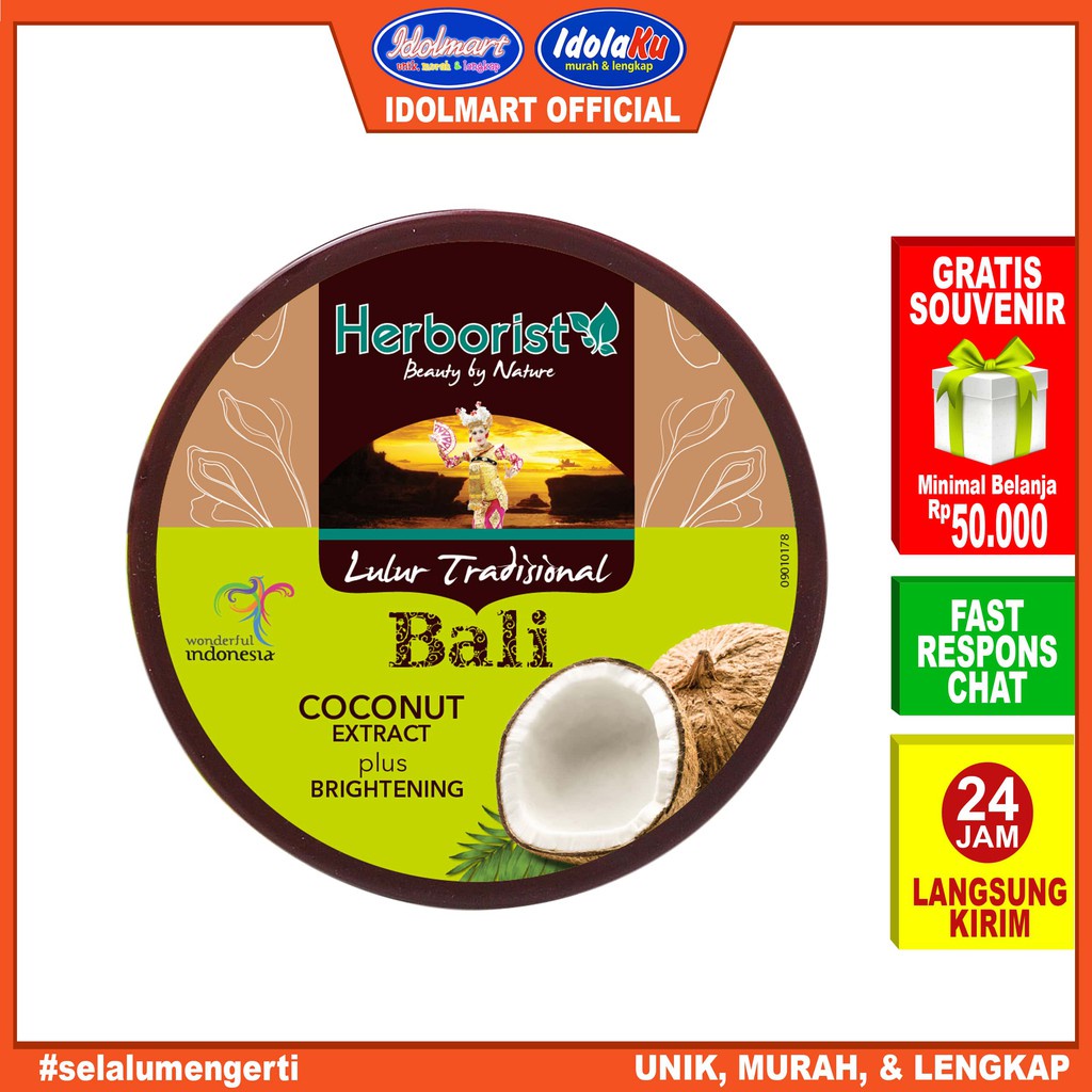 IDOLAKU Herborist Lulur Tradisional Bali Coconut 100gr